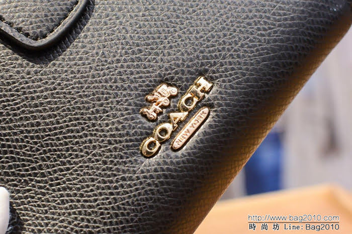COACH蔻馳 原單 全皮錢包 中款款錢包 53463  Chz1595